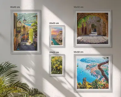 Framed photo set Charming seaside views