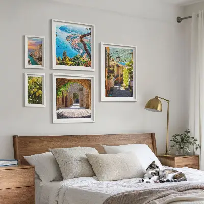 Framed photo set Charming seaside views