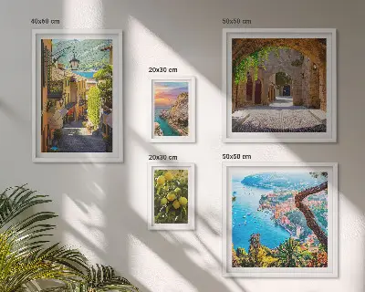 Framed photo set Charming seaside views