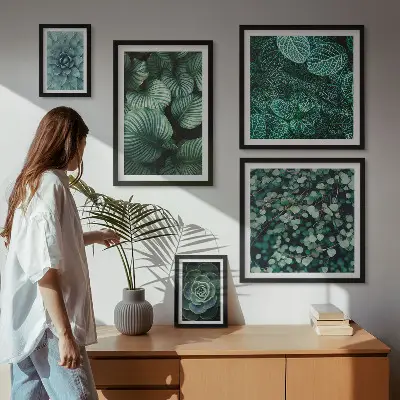Gallery wall Plant leaves succulents nature