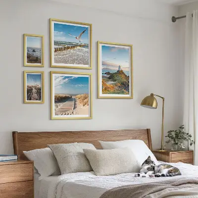 Gallery wall Seaside lighthouses and beaches