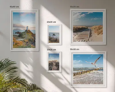 Gallery wall Seaside lighthouses and beaches