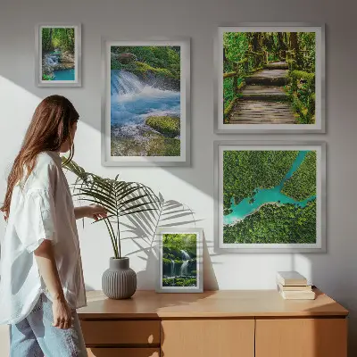 Gallery wall Green oases of peace in the forest
