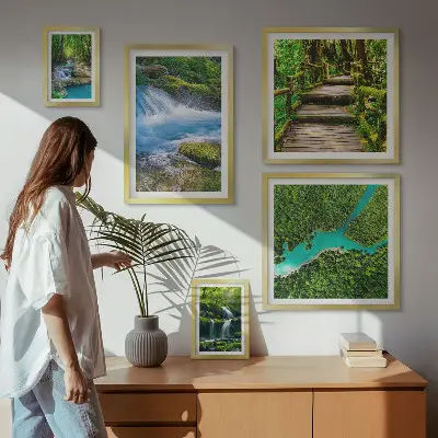 Gallery wall Green oases of peace in the forest