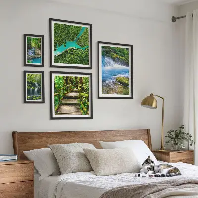 Gallery wall Green oases of peace in the forest