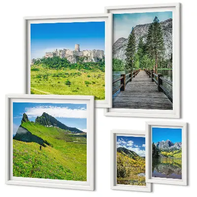 Gallery wall Mountain landscapes waterfalls