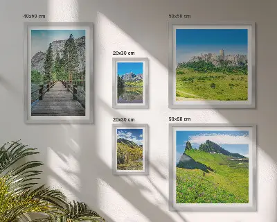 Gallery wall Mountain landscapes waterfalls