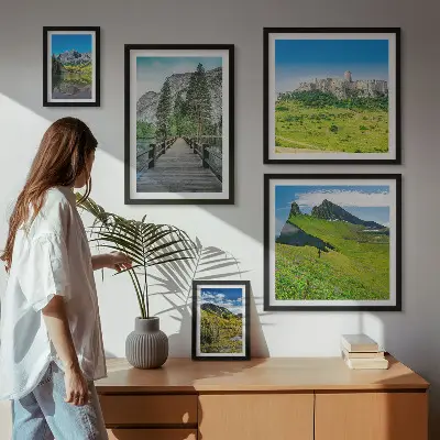 Gallery wall Mountain landscapes waterfalls