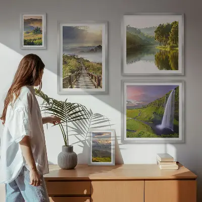 Gallery wall Landscapes waterfalls mountains