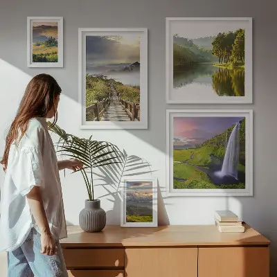 Gallery wall Landscapes waterfalls mountains