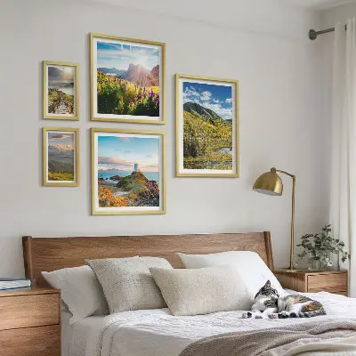 Framed photo set Mountain landscapes nature