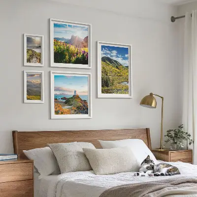 Framed photo set Mountain landscapes nature