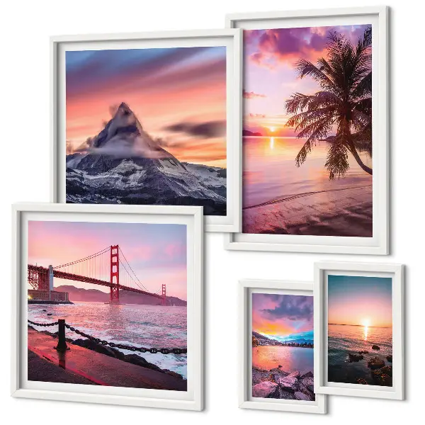 Gallery wall Seascapes with palm trees