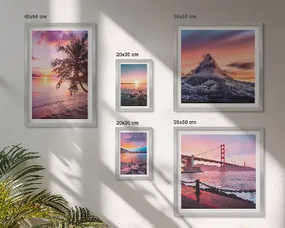 Gallery wall Seascapes with palm trees