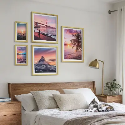 Gallery wall Seascapes with palm trees