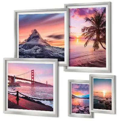 Gallery wall Seascapes with palm trees