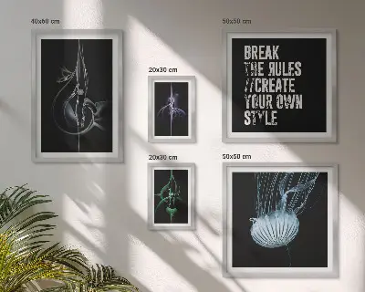 Framed photo set Abstract creative motifs