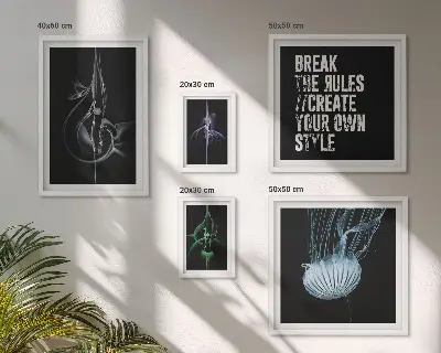 Framed photo set Abstract creative motifs