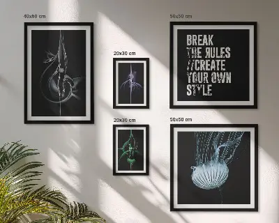 Framed photo set Abstract creative motifs