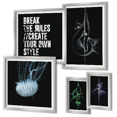 Framed photo set Abstract creative motifs