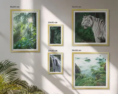 Gallery wall Tropical nature animals