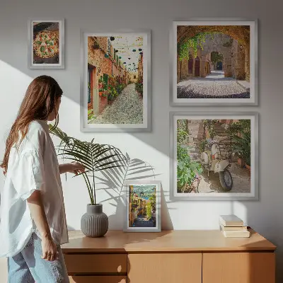Gallery wall Charming streets of Italian dishes