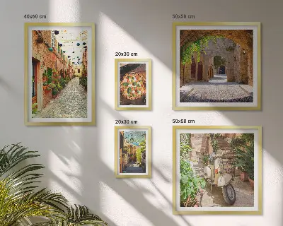 Gallery wall Charming streets of Italian dishes