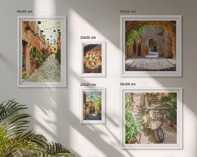 Gallery wall Charming streets of Italian dishes