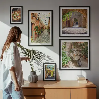 Gallery wall Charming streets of Italian dishes