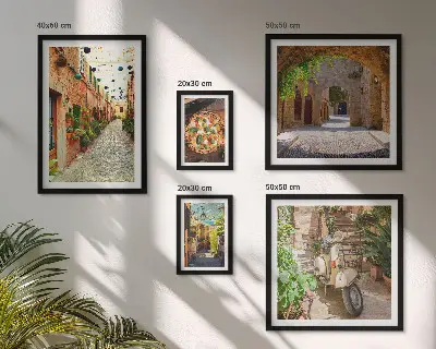Gallery wall Charming streets of Italian dishes
