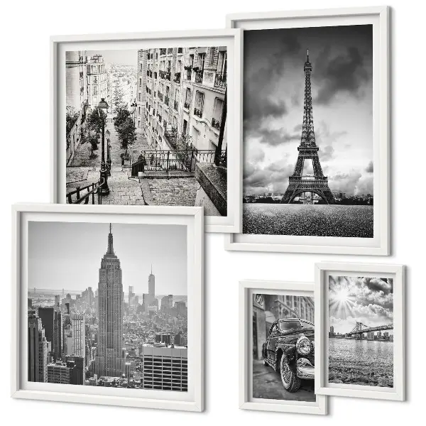 Gallery wall City landscapes architectural icons