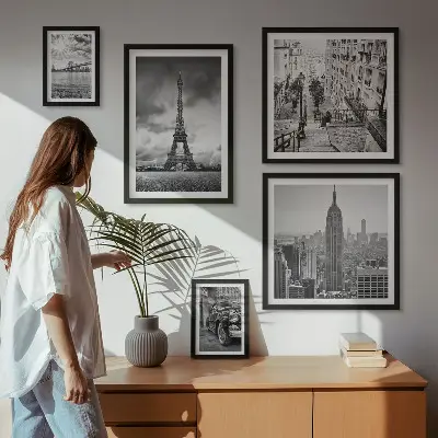 Gallery wall City landscapes architectural icons