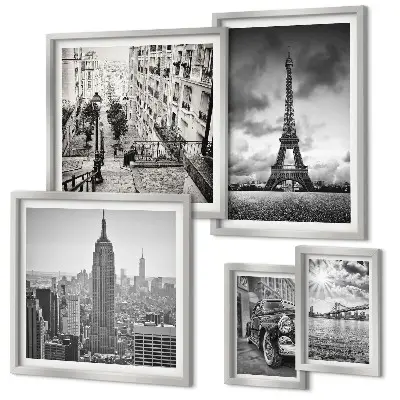 Gallery wall City landscapes architectural icons