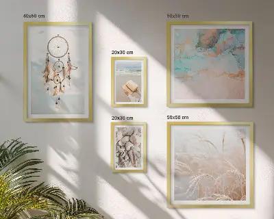 Framed photo set Boho dreams beach nature