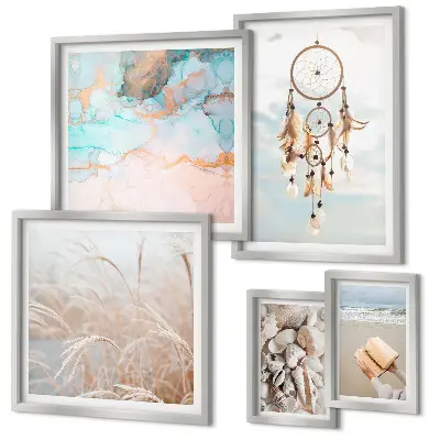 Framed photo set Boho dreams beach nature