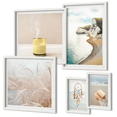 Framed photo set Relaxing book themes