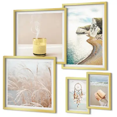 Framed photo set Relaxing book themes