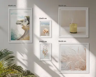 Framed photo set Relaxing book themes