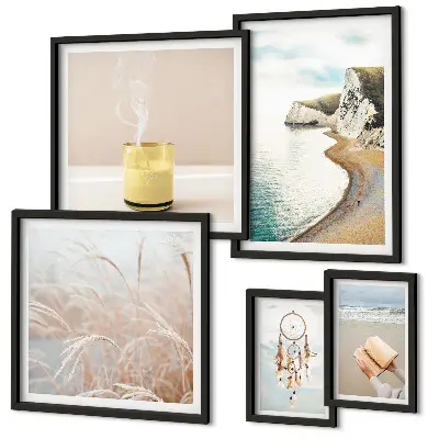 Framed photo set Relaxing book themes
