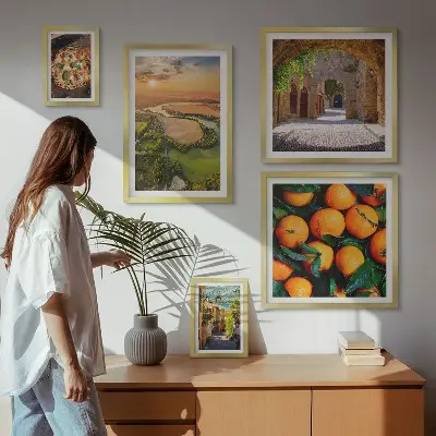 Gallery wall Natural landscapes with Italian flavors