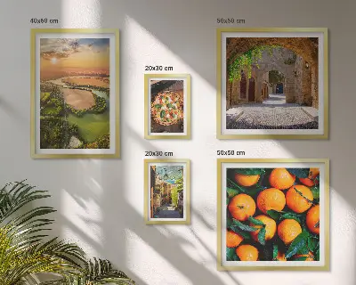 Gallery wall Natural landscapes with Italian flavors