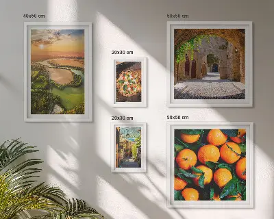 Gallery wall Natural landscapes with Italian flavors