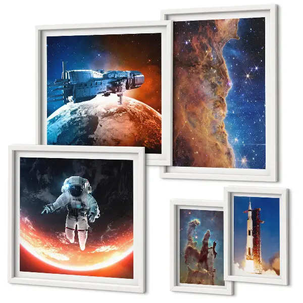 Gallery wall Space travel of the galaxy