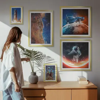 Gallery wall Space travel of the galaxy