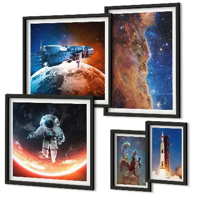 Gallery wall Space travel of the galaxy