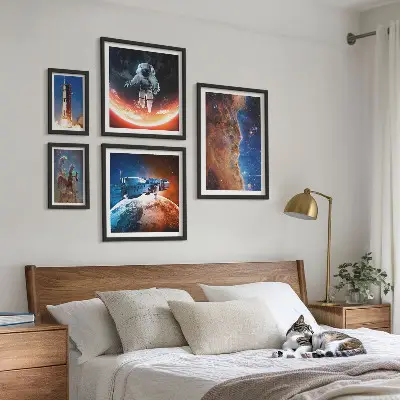 Gallery wall Space travel of the galaxy