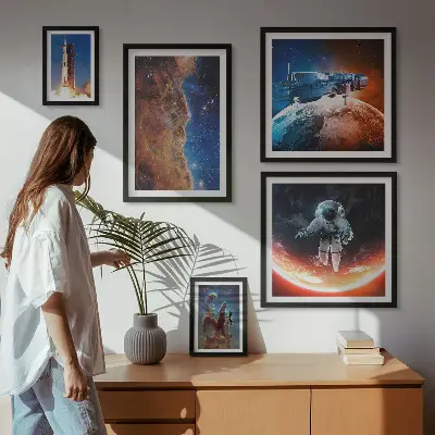 Gallery wall Space travel of the galaxy