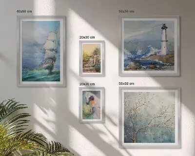 Sea adventures and landscapes wall art set of 5 pieces