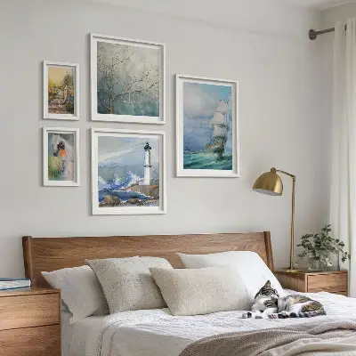 Set of 5 wall art pieces Sea adventures and landscapes