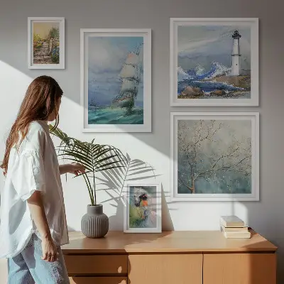 Sea adventures and landscapes wall art set of 5 pieces